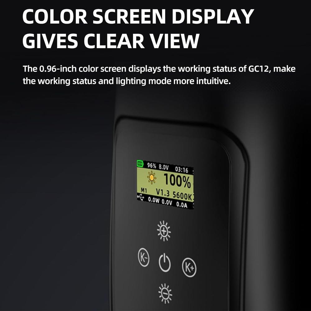 Portable Handheld Design Fill Light, Modern Rechargeable Photography Light Stick, Adjustable Selfie Lighting with Color Screen Display for Outdoor & Indoor, Selfie Accessories, Modern, Led Fill Light #TOP PICKS