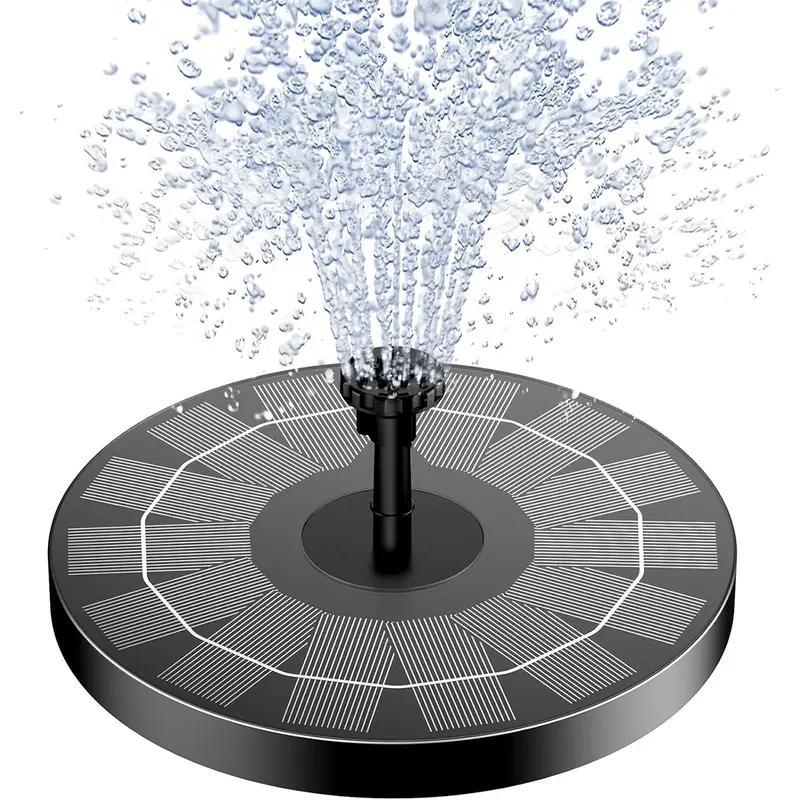 Solar Fountain, Solar Powered Bird Bath Fountain Pump 1.5W Solar Panel Kit Water Pump, Outdoor Watering Submersible Pump for Pond, Pool, Garden, Fish Tank