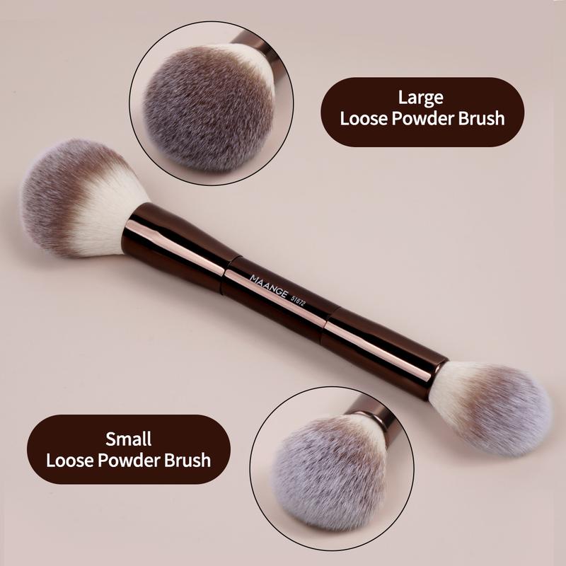 MAANGE 8pcs High-end Makeup Brush Set, Makeup Brushes Kits, Foundation Brush Loose Powder Brush Eyeshadow Brush Eyebrow Brush Blending Brush Nose Shadow Brush Eyeliner Brush Eyelash Brush, Perfect Gift for Beauty Enthusiasts