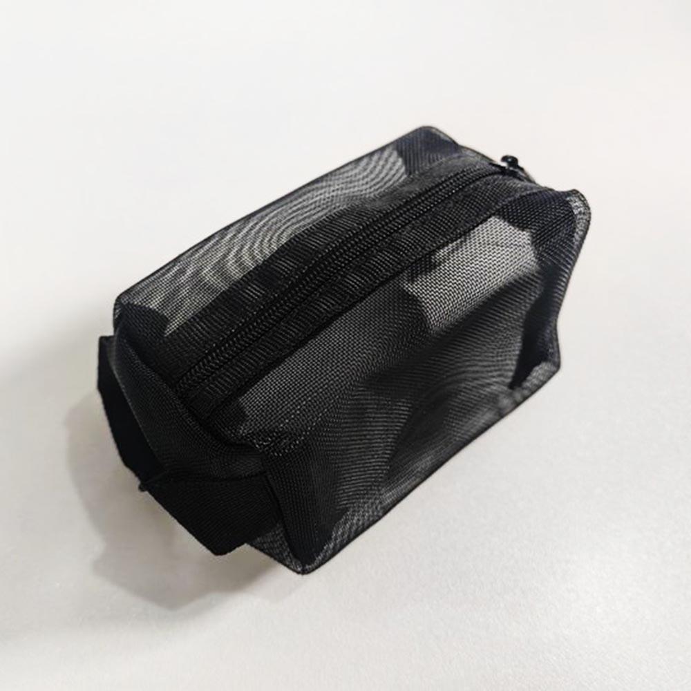 Mesh Outer Layer Cable Storage Bag, 1 Count Portable Small Carry-on Bag for Data Cable & Charger, Makeup Bag, Travel Dorm Cable Organizer, Travel Organization Pouch