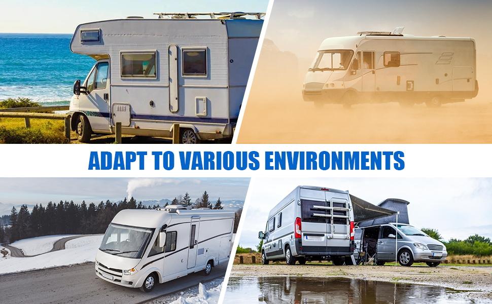 White RV Door Lock Replacement, RV Door Lock Latch Handle with Paddle Deadbolt 4 Keys, Camper Entry Door Latch with Zinc Alloy Upgraded Metal, RV Lock for Camper Horse Trailer Cargo Hauler