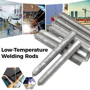 Low-Temperature, Easily Fusible Aluminum Welding Rods, Suitable for Water Tanks and Pipes. Multi-Functional, Fast-Melting Flux-Cored Rods, Suitable for Stainless Steel, Copper, Iron, and Aluminum, Effectively Repairing and Filling Welds