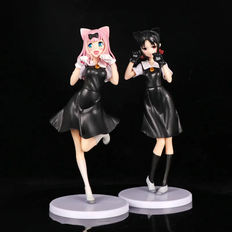 Kaguya-sama: Love Is War – Kaguya Shinomiya & Chika Fujiwara Standing Figures (Bagged) – Anime-style Desktop Ornaments