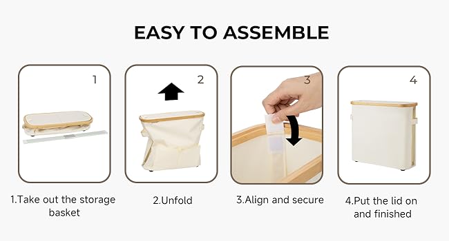 StorageWorks Toilet Paper Storage Baskets with Dual Flip Lids, Toilet Paper Organizer for Bathroom, Toilet Paper Container with Side Pocket, Holds 9 Mega or 12 Regular Rolls, Medium, Beige