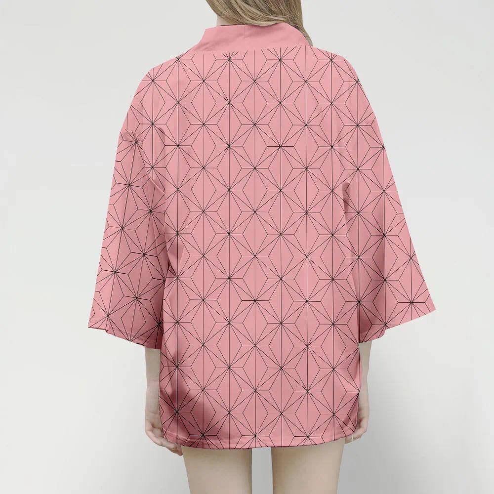 Japanese Anime Tanjirou Kamado Cosplay Kimonos for Men Women Summer Cloak Haori Kamade Nezuko Robe Outfits Kochou Shinobu Kimono