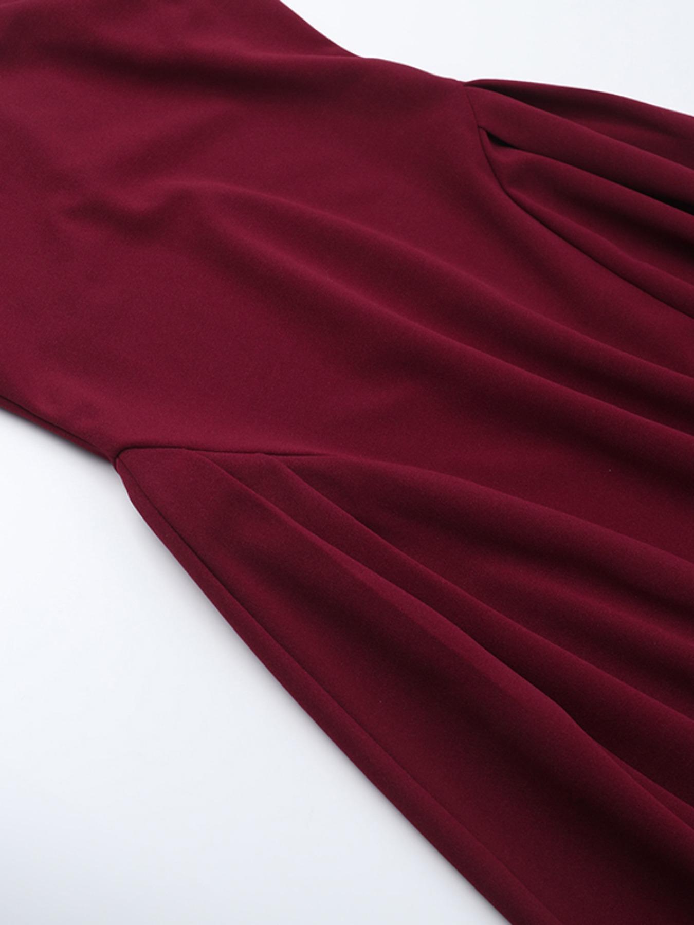 Women's Solid Color Dress, Elegant Classy Flattering Fashion Casual Dress for Daily Outdoor Wear, Women Dress for Summer