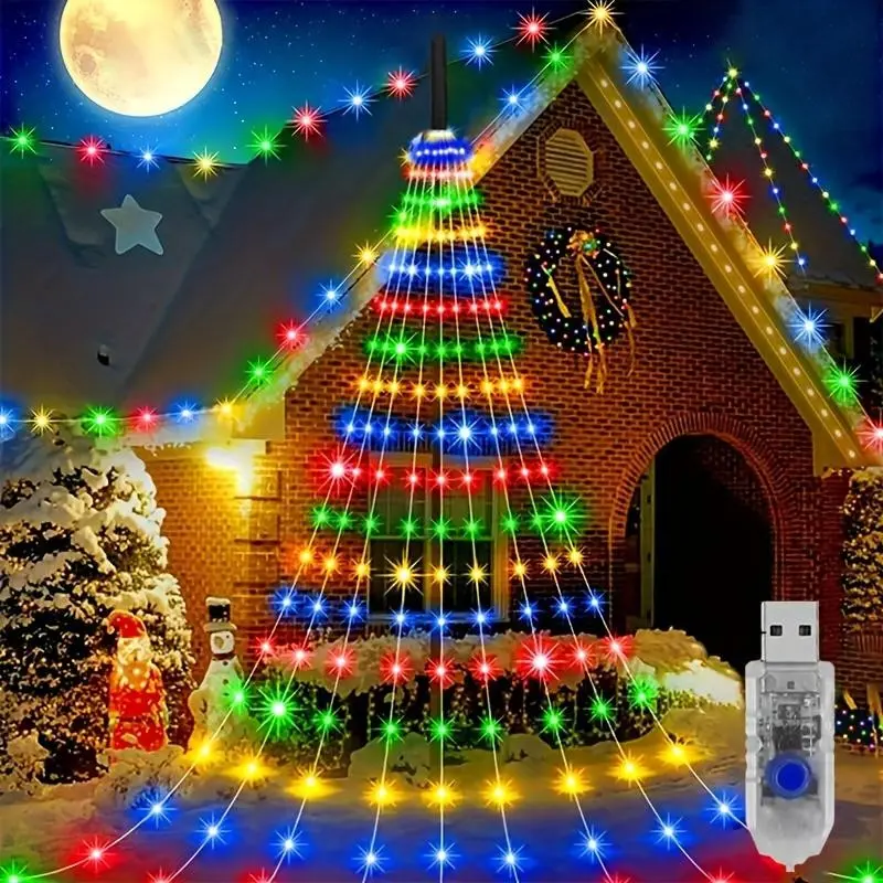 LED Tree Shaped Light, 1 Count USB Powered LED Tree Light, Decorative Light for Home Party Wedding Festival, Home Decor Supplies