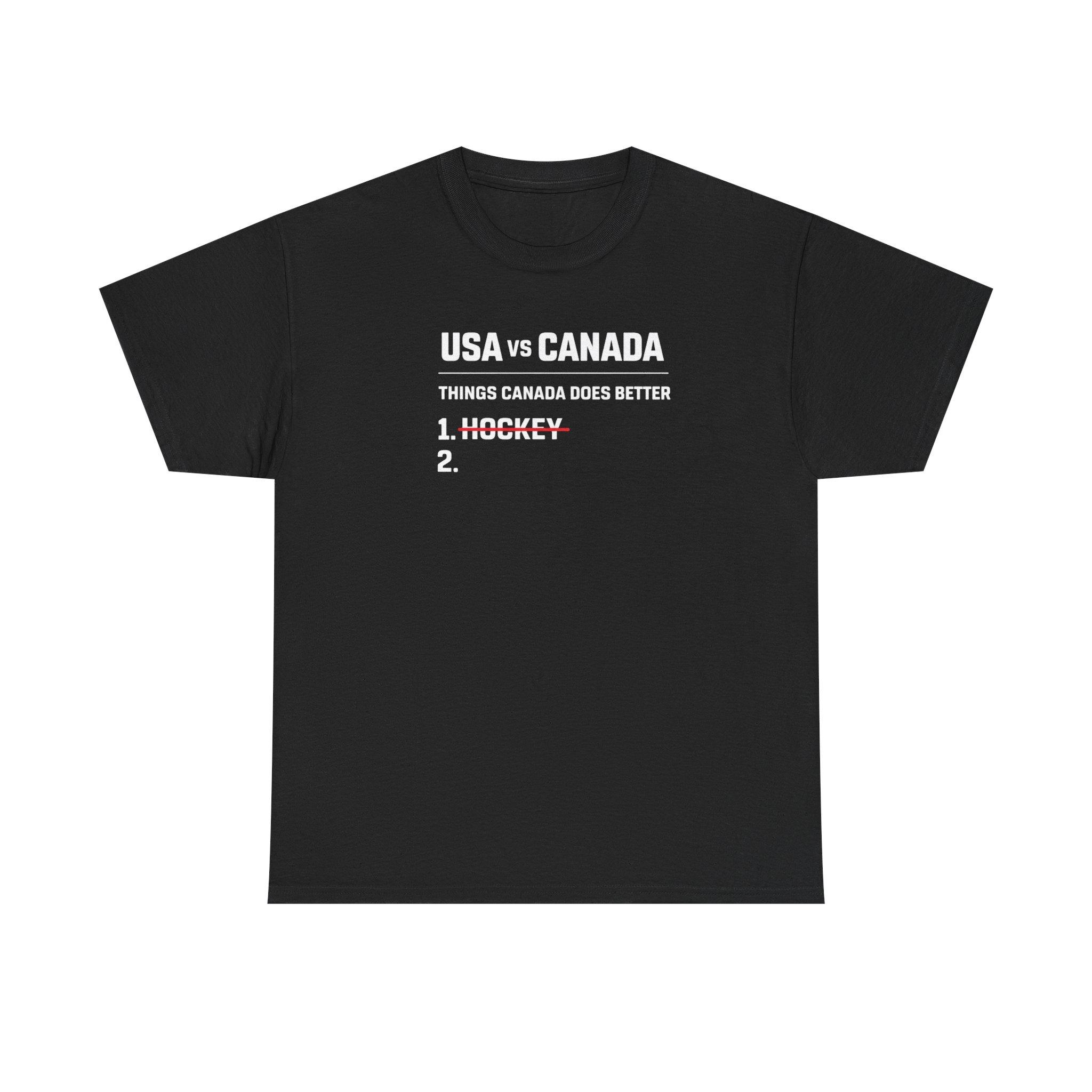 Father's Day USA Hockey Humor Tee, Casual Short Sleeve for Sports Fans Daily Wear
