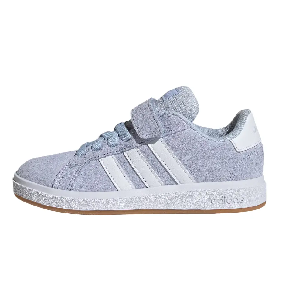 adidas Synthetic Leather Grand Court Comfortable Velcro Round Toe Low Top Sneakers KI6485