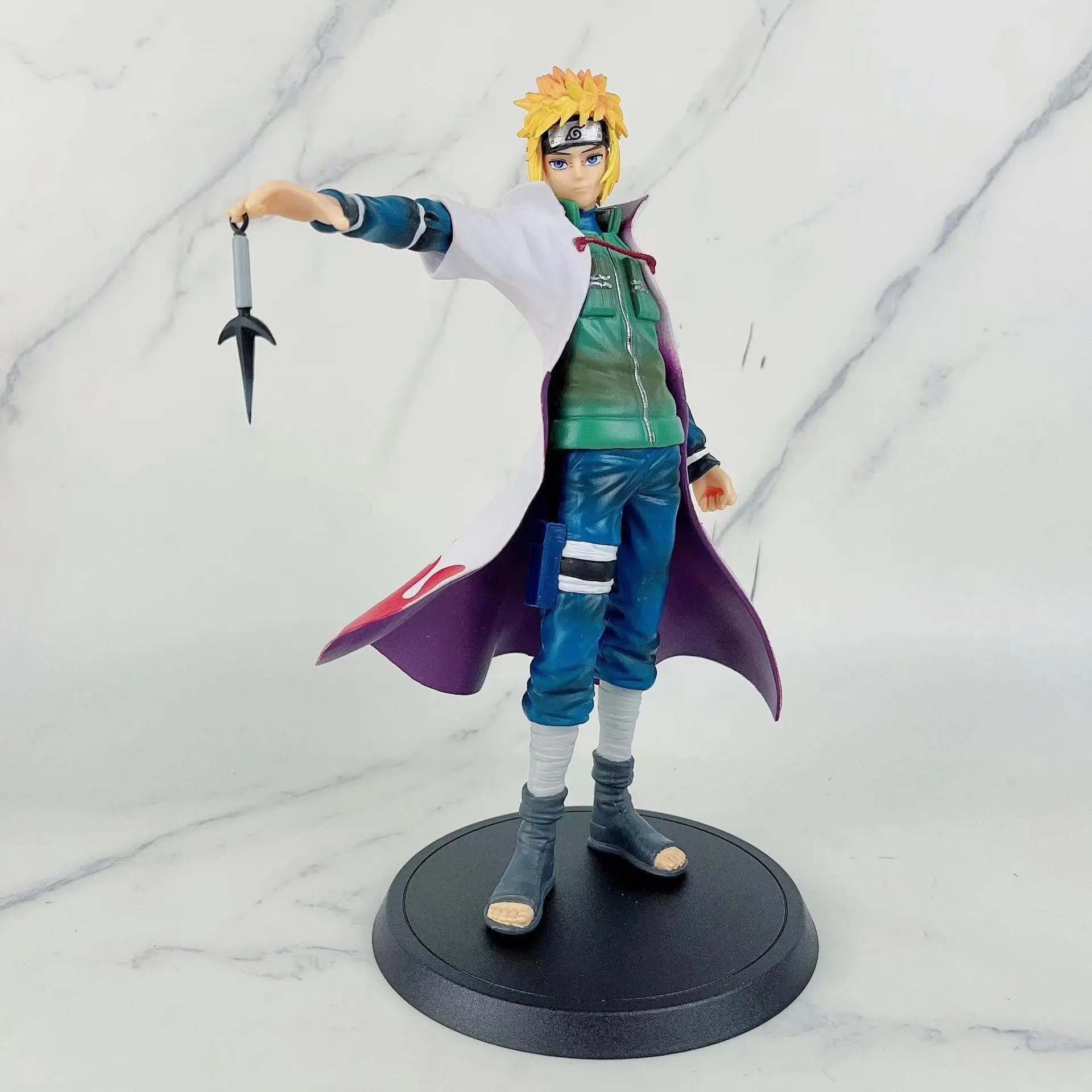 Anime Fan Gift, 9.65 Inch Naruto Figurine, Fourth Hokage Minato Model, Uchiha Itachi Sasuke Kakashi, Car Dashboard Decor, Collectible Statue