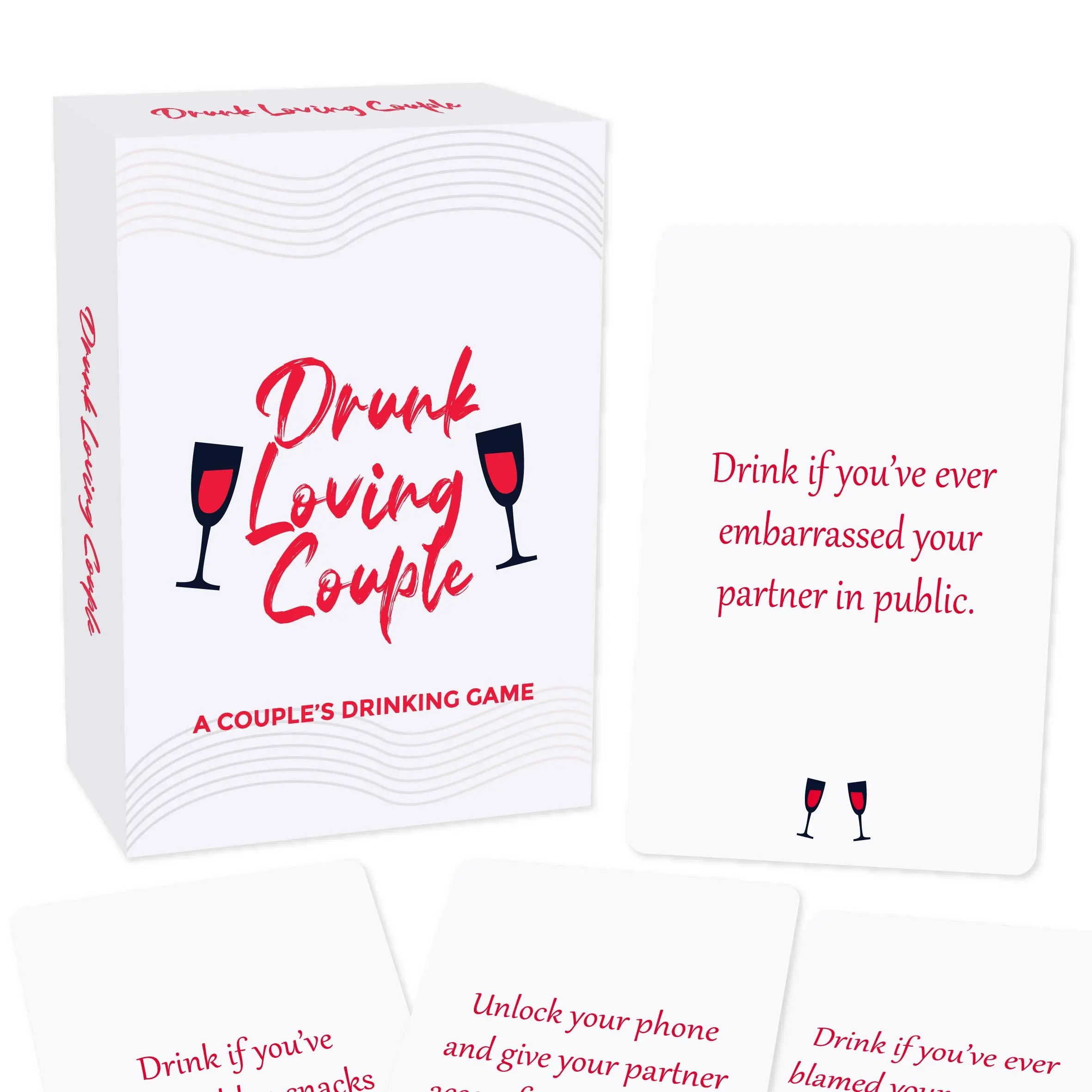 'drunk Loving Couple' Card Game, Table Game, Couples Drinking Game for Date Night & Anniversary, Premium Romantic Gift for Partners, Spark Fun & Intimacy