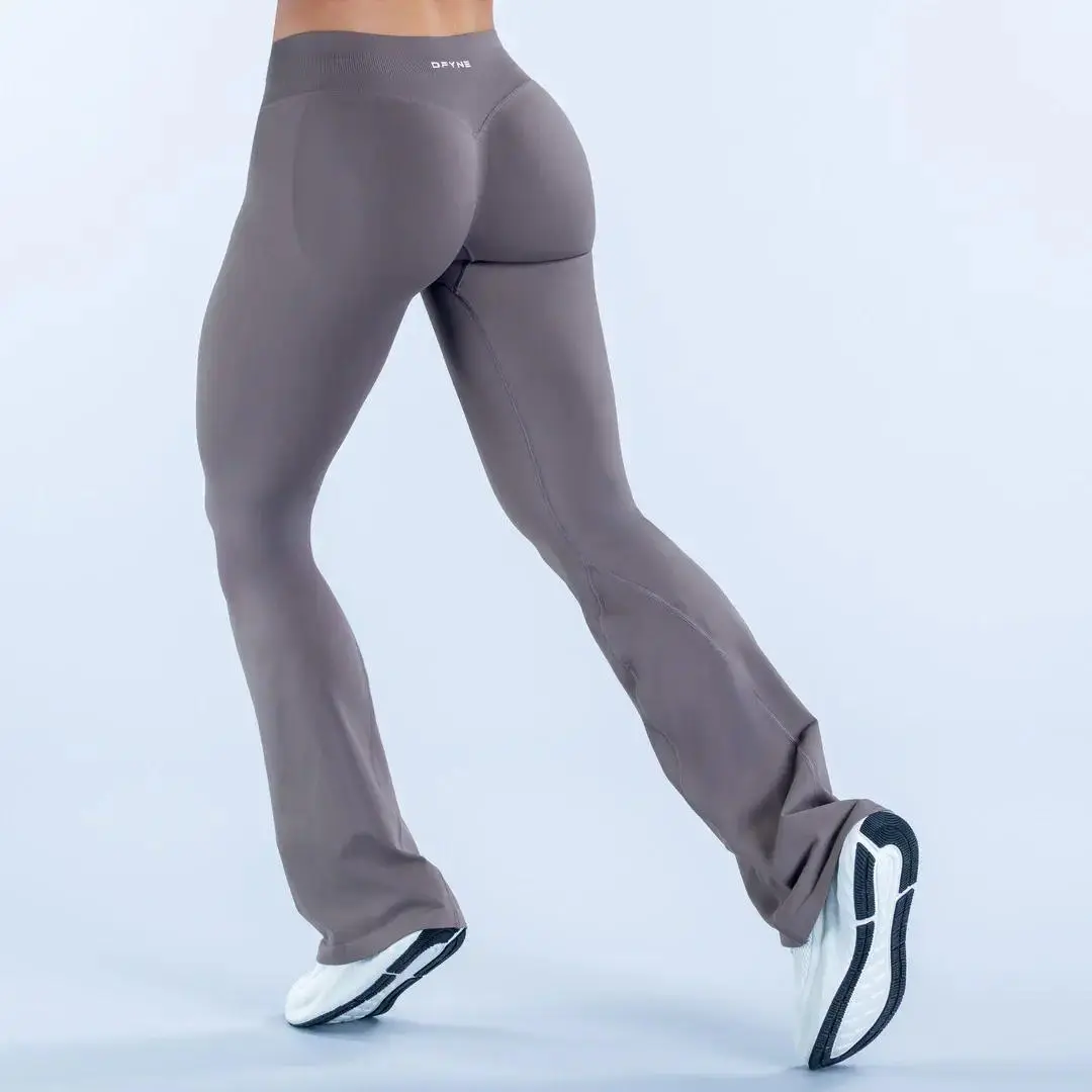 Women's Seamless Flare Leggings, High Waisted Scrunch Butt Yoga Pants with Tummy Control, Squat-Proof Flex Stretch Fabric for Gym & Sports, Flex Stretch Women's Sports Joggers