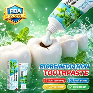 Bio-Repair Toothpaste, FDA Certified, Advanced Biotechnology, Natural Herbal Ingredients, Reduces Gum Swelling, Cleans Plaque, Repairs Cavities, and Solves Bad Breath