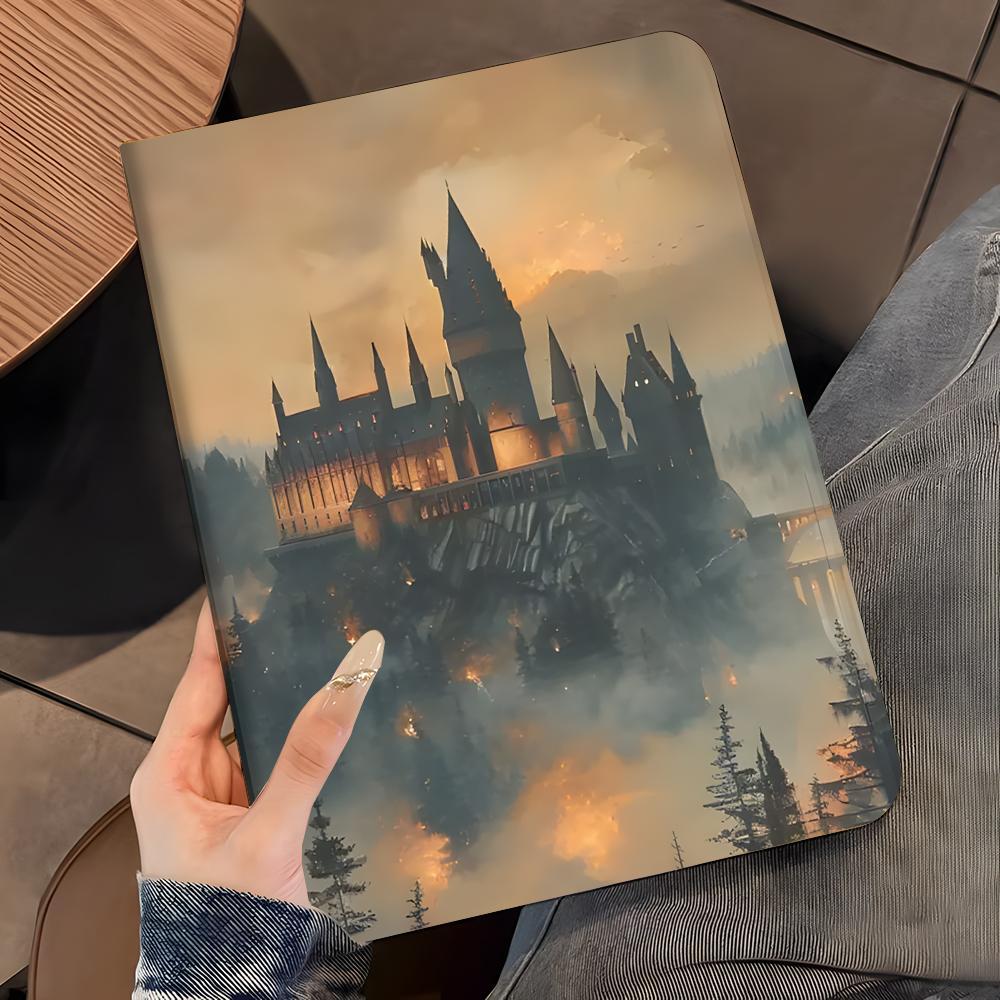 Hogwarts Castle Pattern Tablet Case, Tablet Casing, Full Body Shockproof Tablet Protective Cover with Pen Slot, Tablet Accessories Compatible with iPad, Ipad Covers