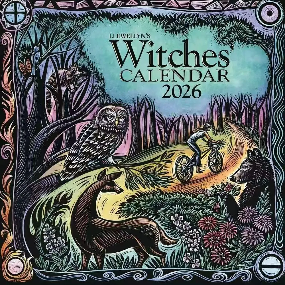 2026 Witch Calendar, Full Year Magic Journey, Mystical Art Design, Perfect Halloween and Holiday Gift, Graffiti Typography Calendar