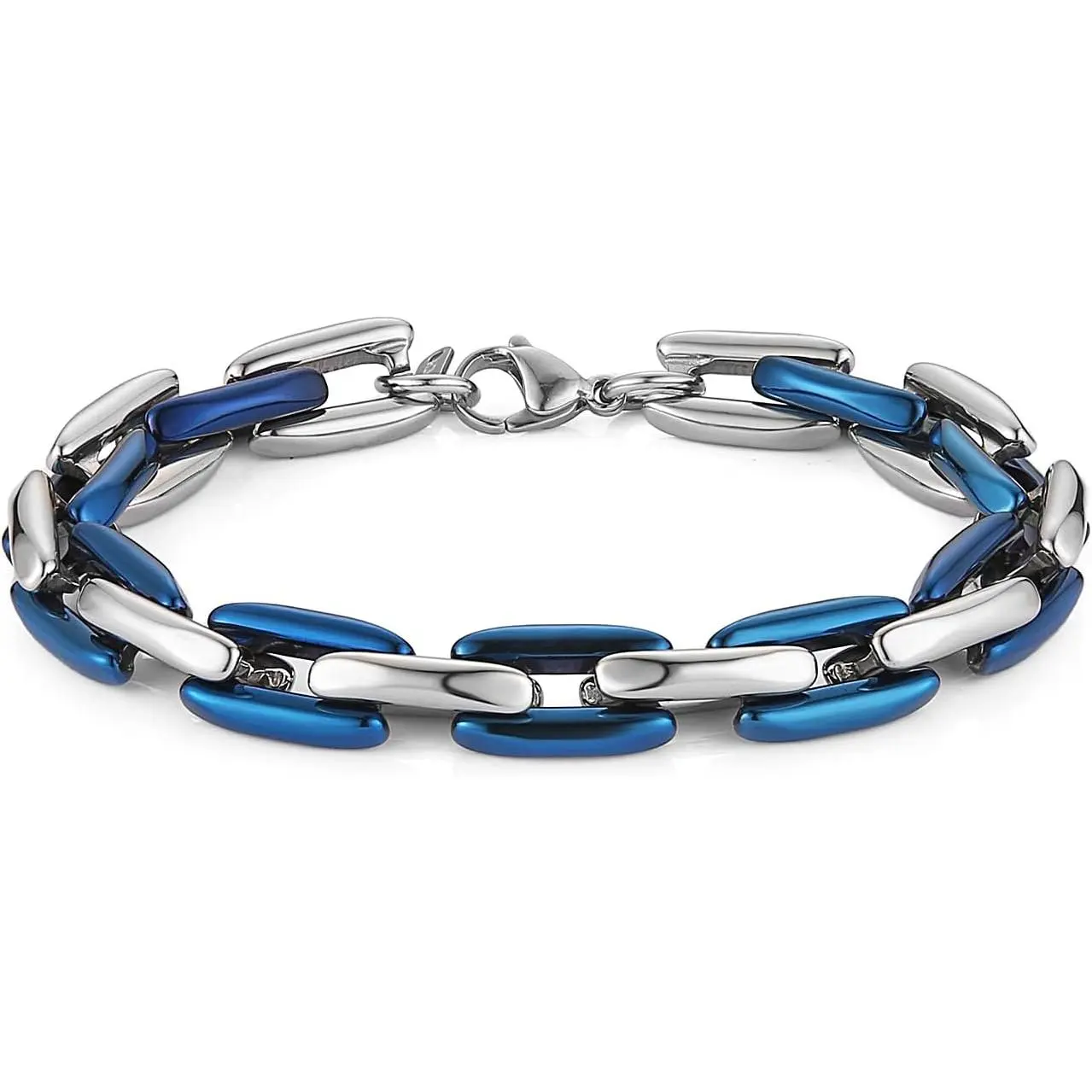 11mm Paperclip Chain Bracelet for Men Stainless Steel Mariner Chain Bracelets  Hop Men's Link Bracelet