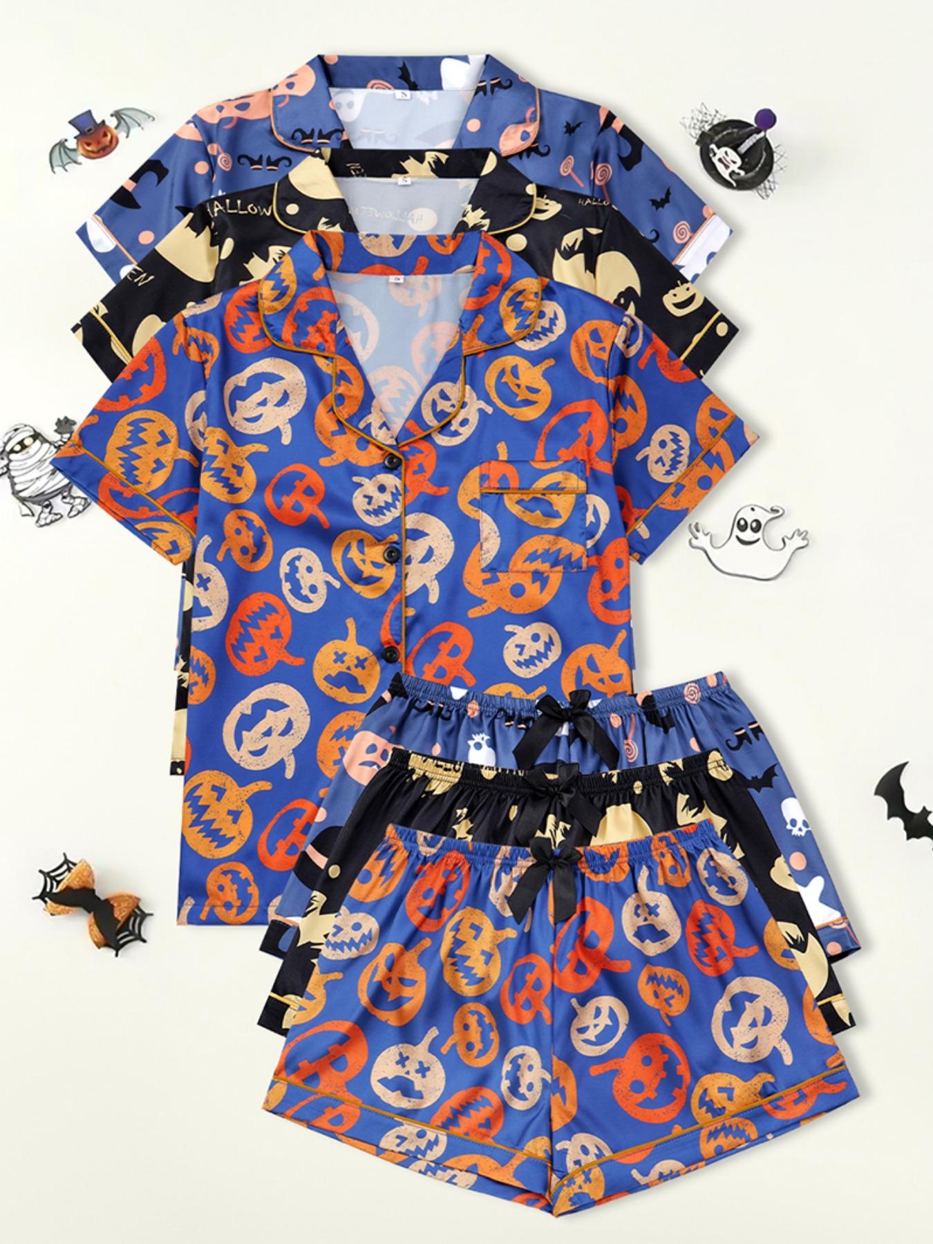 Fashion Six-Piece Women's Satin Pajama Set, Comfortable Lightweight Summer Sleepwear & Loungewear, Button Top and Bow Front Shorts, Casual Fitted Style, Leopard, Pjs Fashion Six-Piece Women's Satin Pajama Set, Comfortable Lightweight Summer Sleepwear & Loungewear, Button Top and Bow Front Shorts, Casual Fitted Style, Leopard, Pjs