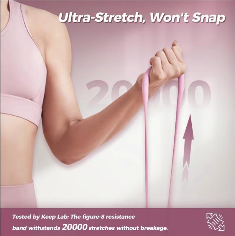 Resistance Bands Figure 8 Exercise Bands for Women 8 Shaped silicone Material for Arms Chest Expander Resistance Bands Figure 8 Exercise Bands for Women 8 Shaped silicone Material for Arms Chest Expander