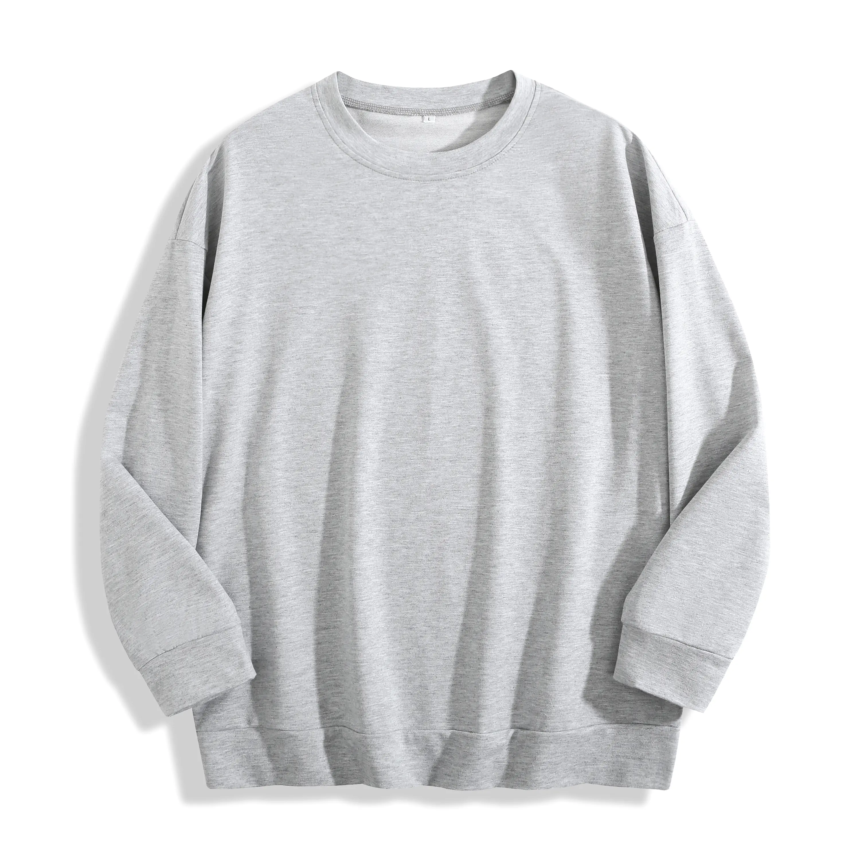 Digitex Women Simple Solid Round Neck Sweatshirt, Flexible Elastic Fabric Composition, Wide Shoulder & Relax Bust Oversized Cut, Multi Size Available for Weekend Trips Errands & Daily Leisure Looks