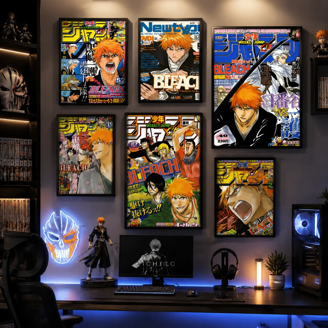 Anime Bleach Art Poster Decoracion Painting Wall Art Paper Home Decor tribute anime artwork Anime Poster Wall Art Print anime wall print home decor wall art modern poster