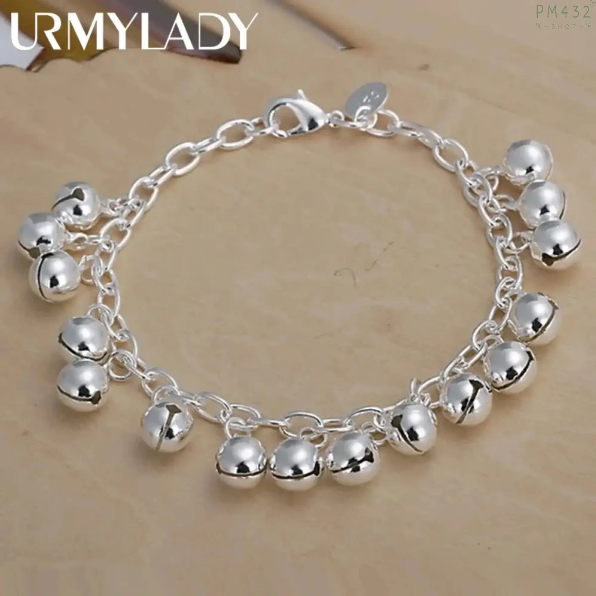 Women’s 925 Sterling Silver Charm Bracelet - Elegant Minimalist Pendant Jewelry, Dainty Everyday Accessory, Ideal Gift for Women for Wedding & Special Occasions, Charm Bracelets