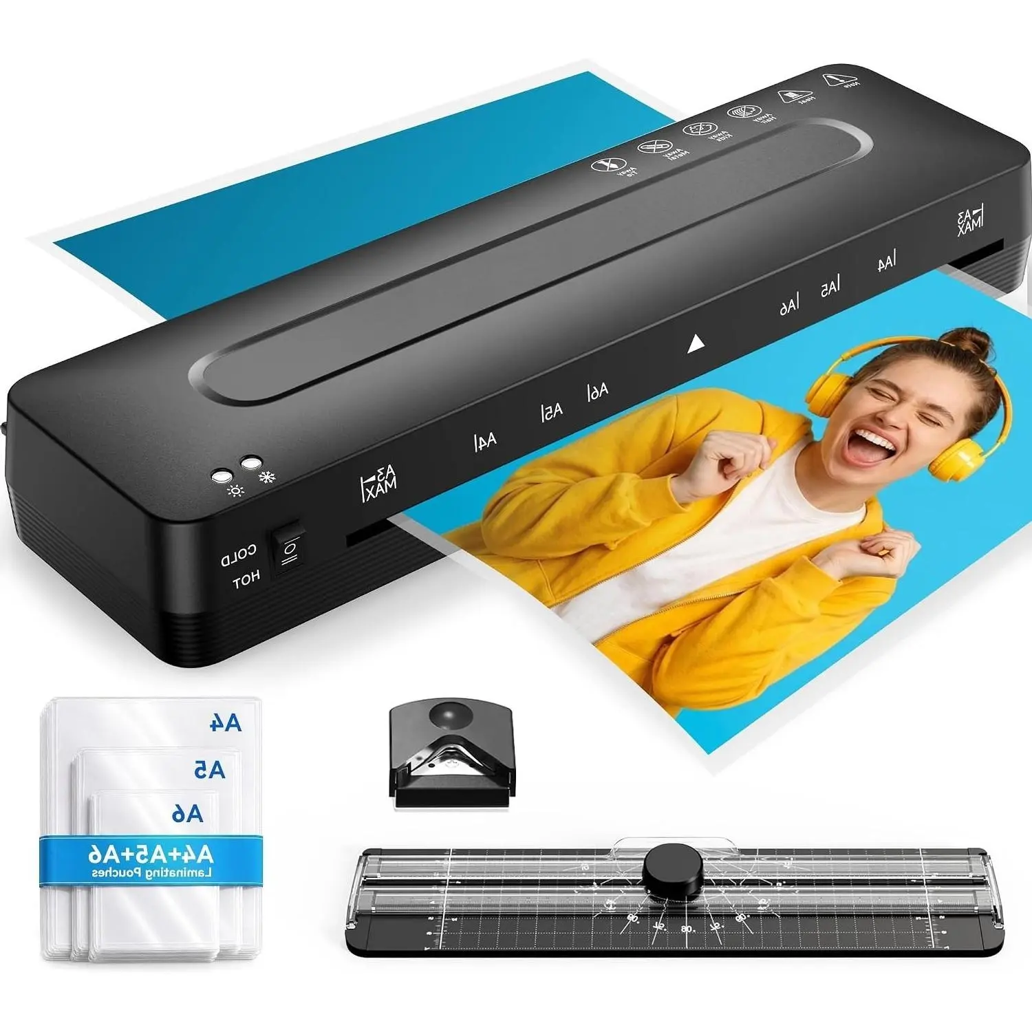 11x17 4-in-1 Thermal Cold Laminator Machine 13 InchGift