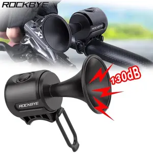 Electric Bike Horn 130db Safety Alert, Ipx4 Waterproof Bicycle Bell Ring, Universal Adult Child Bike Riding Accessories