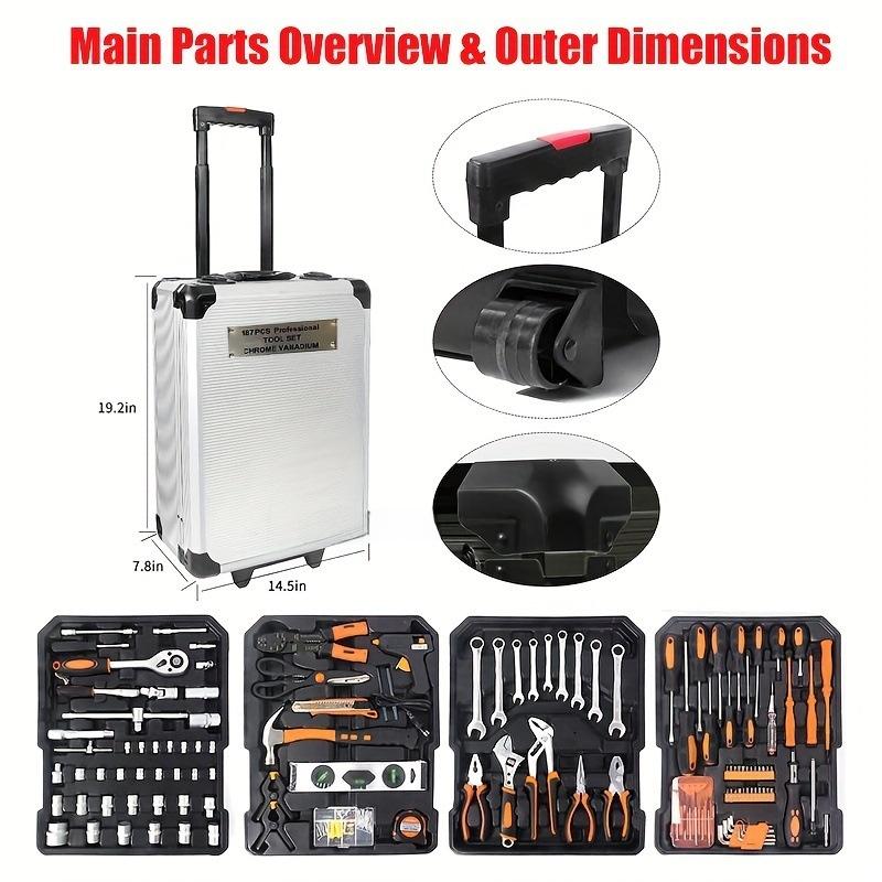 VEVOR Car Emergency Tool Kit Cordless Power Wrench Saw Battery Electric Tools Set