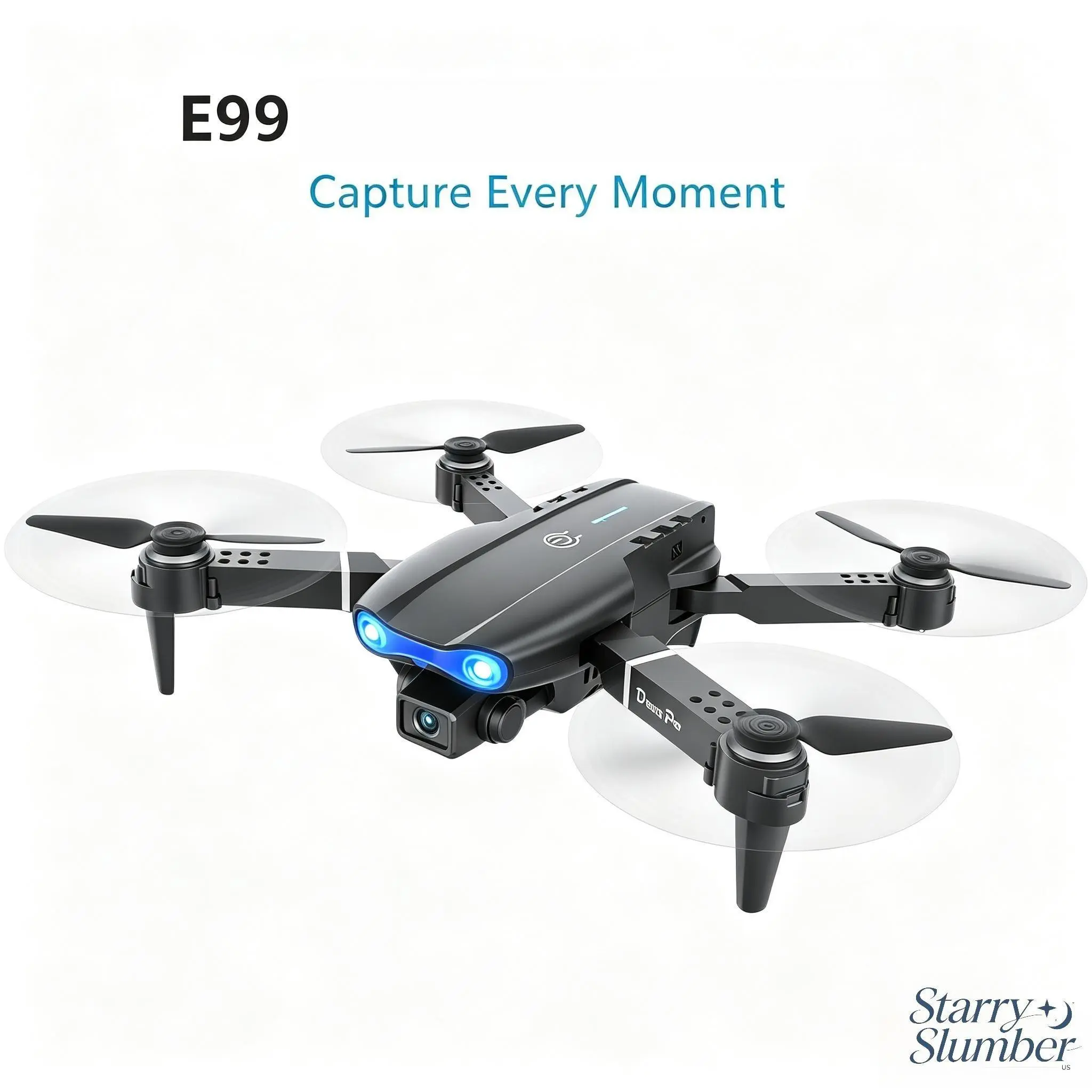 Starry Slumber-US E99 RC Quadcopter with Adjustable Lens, Full Matching Accessories for Outdoor Leisure Flying