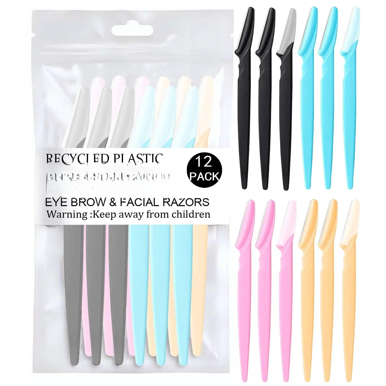 Facial Razor & Eyebrow Trimmer – Dermaplaning Tool for Men Women