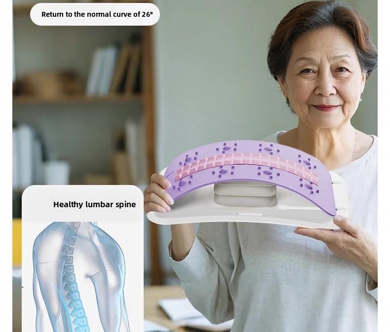 Waist reliever, waist stretching massager, yoga aid, cervical spine back support, back stretching, waist stretching artifact,spine decompression, lumbar spine relaxer