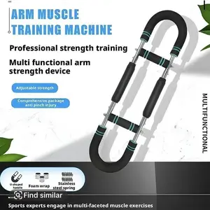 Multifunctional Upper Body Arm Trainer Non Slip Foam Grips Adjustable Resistance Home Chest And Biceps Workout Equipment