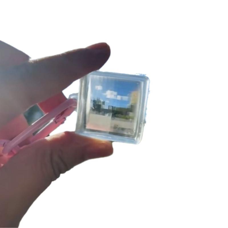 Pixel Photography Tool Transparent Acrylic Mosaics for Keychains and Sharing Your Travel Memories Mosaic Lens