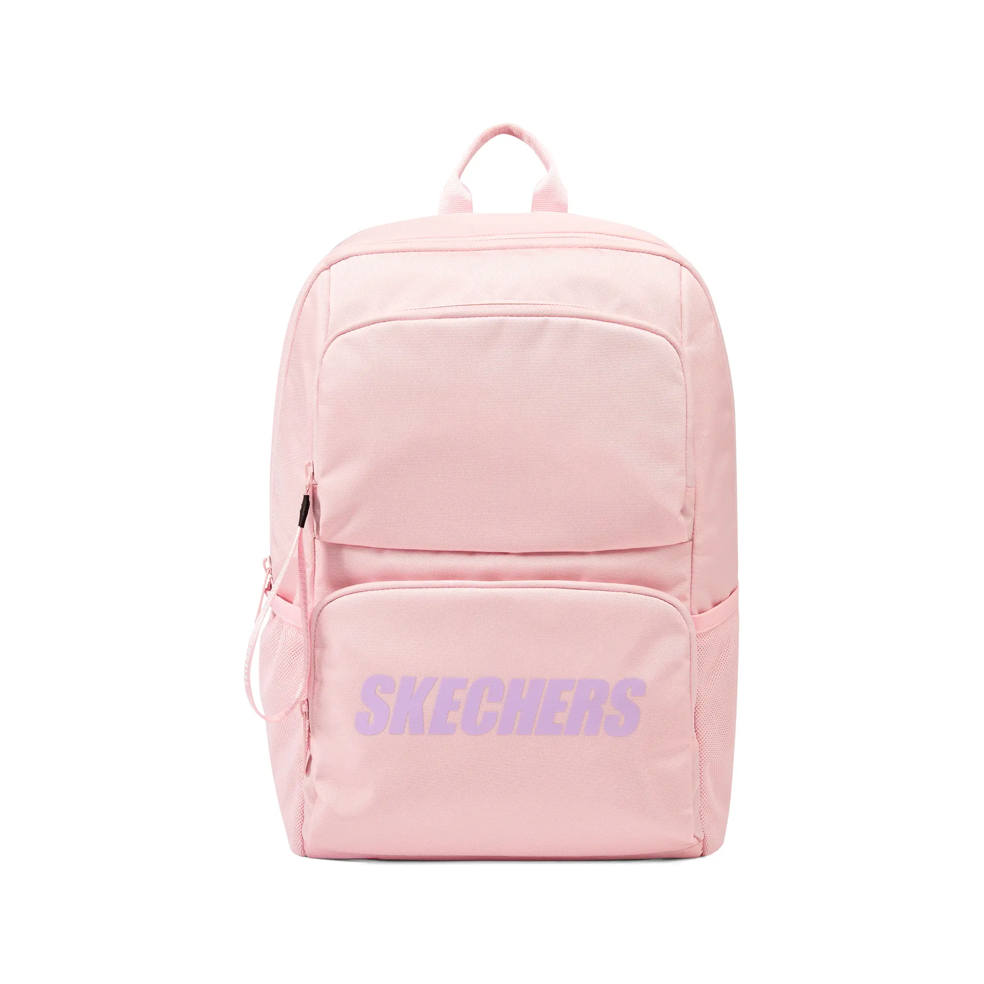 Skechers Ice Pink Sporty Casual Backpack with Top Zip and Adjustable Straps – Unisex Fashion Bag