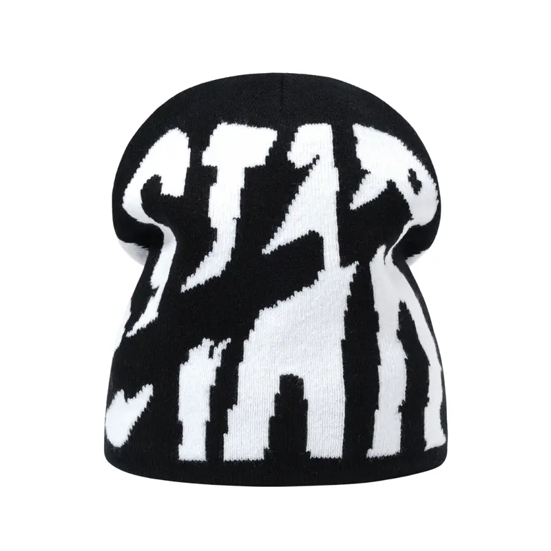 ZASTRAX Y2K Beanie for Men Women Knitted Hat Winter Cap Star Design Warm Casual Skullies Cold Weather Knit Outdoor