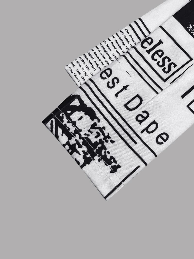 Women's Long Sleeve Casual Shirt with Letter Print, Single Button Front Design, Perfect for Daily Wear & Outdoor Activities, Womenswear