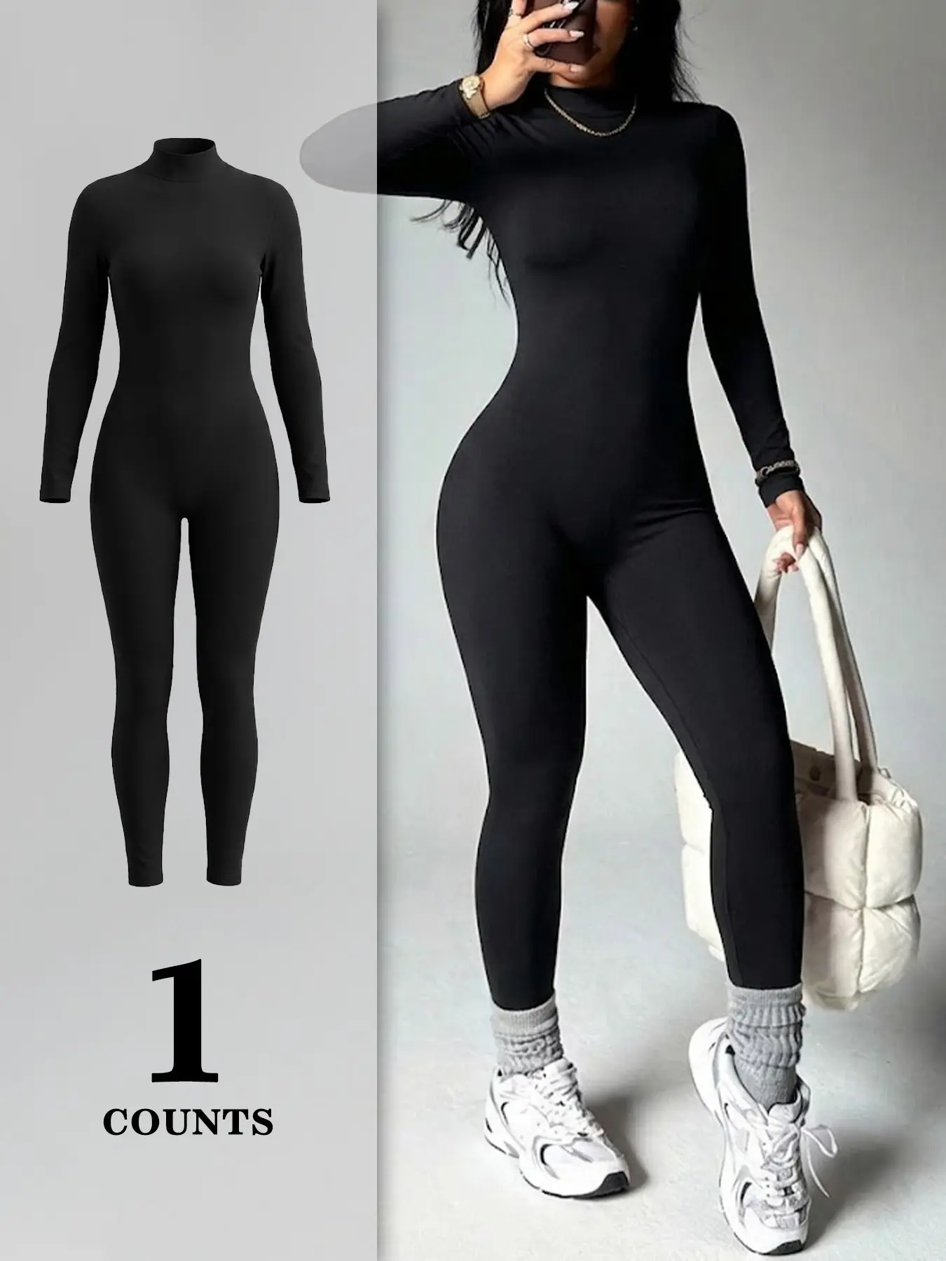 Women's Summer Y2K Long Sleeve Overalls Jumpsuit, Slim-Fitting Street Style, Comfortable and Chic, Perfect for Night Out and Daily Wear