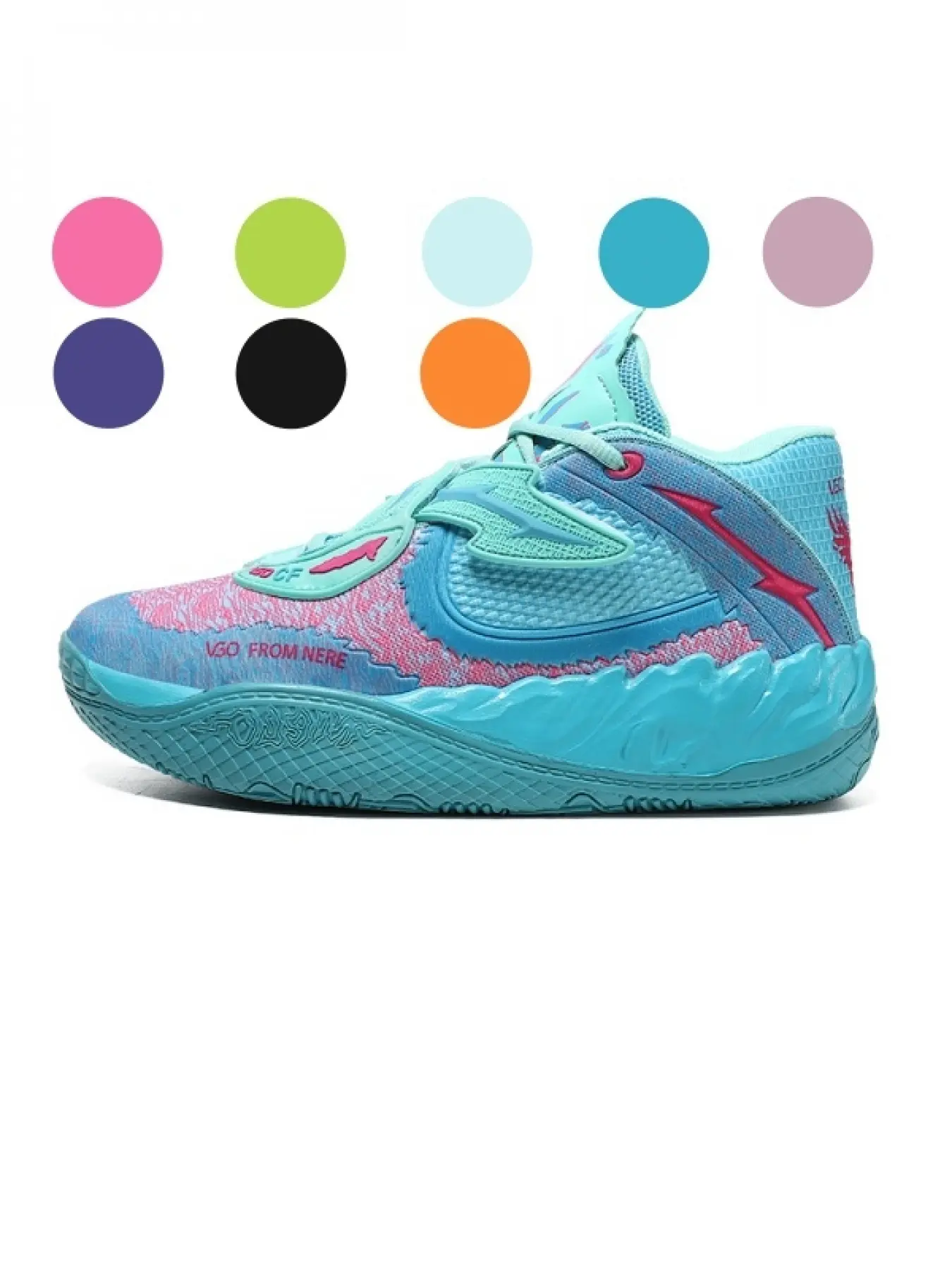 Lightning High-Top Basketball Shoes for Men and Women, Breathable Mesh, Durable Rubber Sole, Shock Absorption, All-Season Sporty Sneakers