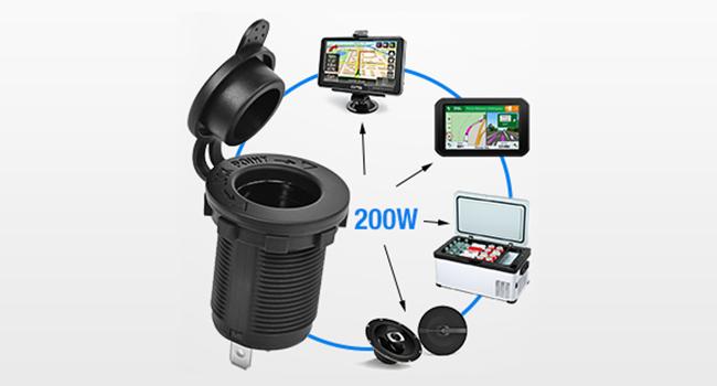 Nilight PD Type C and USB Charger Cigarette Lighter Socket Pre-Wired 12V 24V