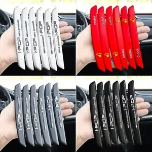 6/4Pcs  Car Door Edge Protection Guards Buffer Trim Molding Protection Strip Scratch Protector Car Door Crash Bar for Audi BMW