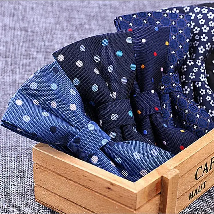 Men's Brand New Formal Woven Microfiber Pre-Tied Bowtie - Polka Dot, Striped, Checked Patterns Bow-Shape Neckties, Hot Sales Neckwear for Party, Wedding