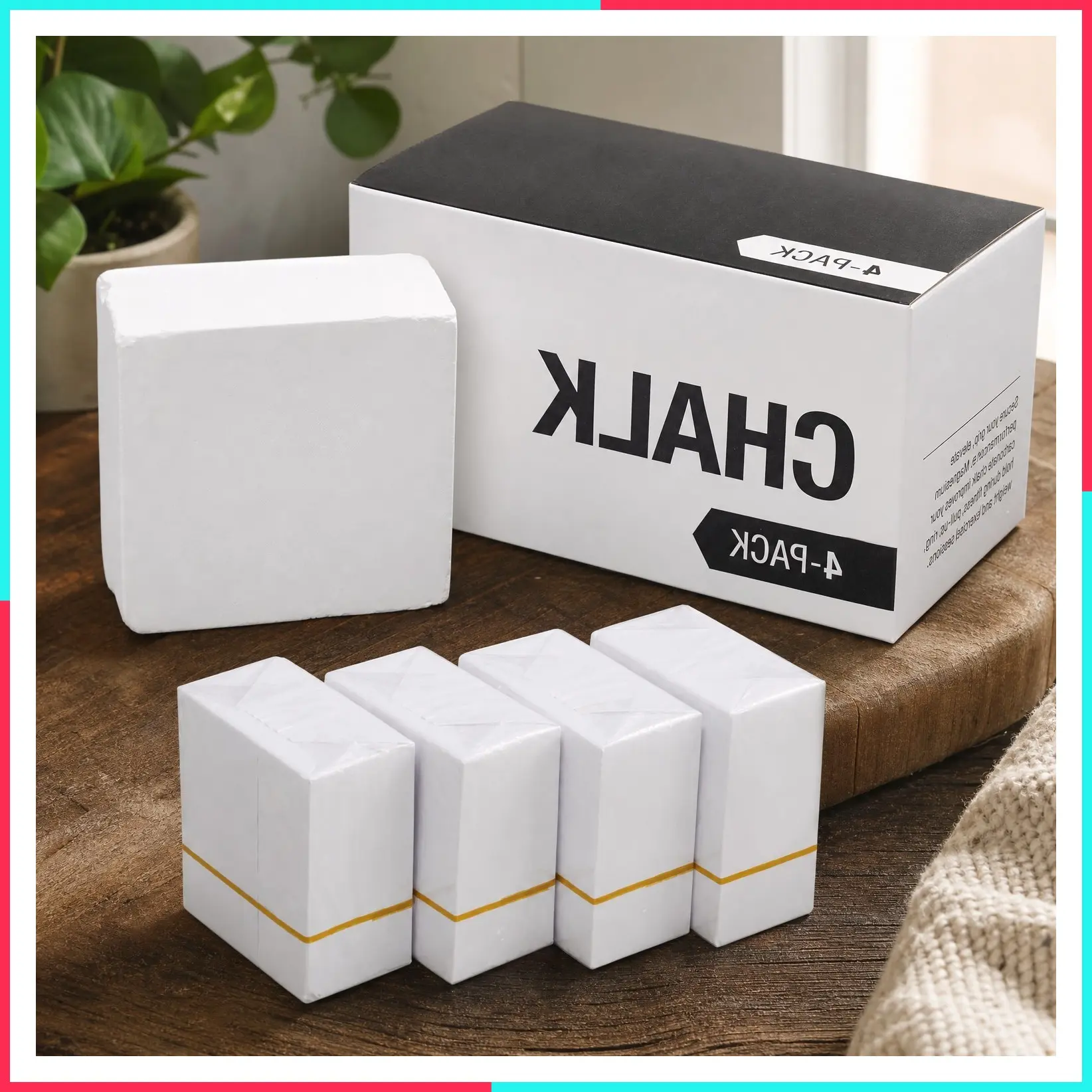 Chalk Block & Chalk Ball for Gymnastics, Rock Climbing, Bouldering, Rings, Weightlifting, Pool Billiards