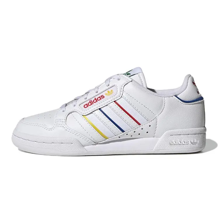 adidas Originals Continental 80 Stripes Casual Durable Low-Top Kids Sneakers GX9739