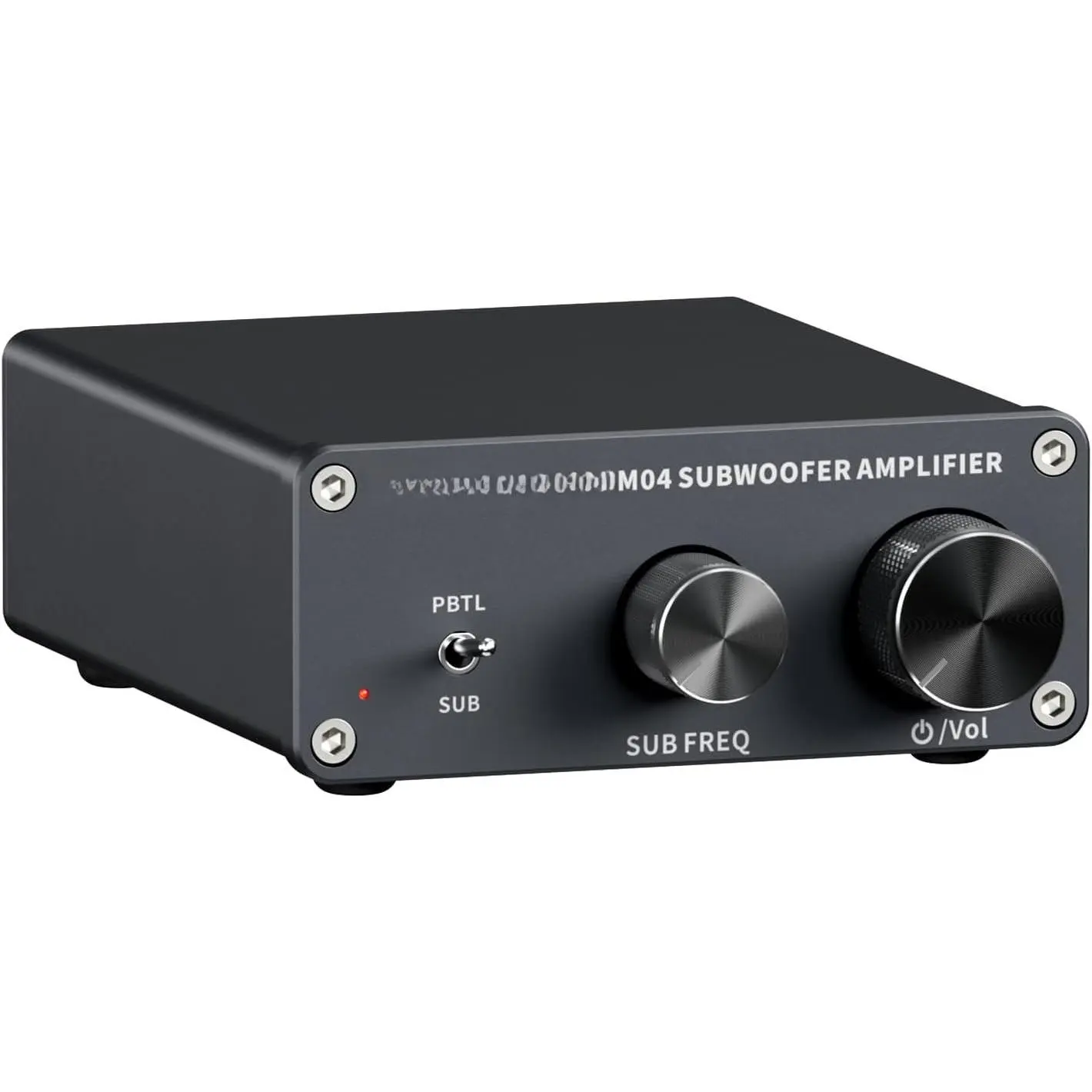 M04 Compact High-Performance Mono Digital Class D Amplifier, Highly Efficient Class D Technology, Watts Boosted Bass Response for Home Theater Passive Speakers Subwoofers, Home Amplifier