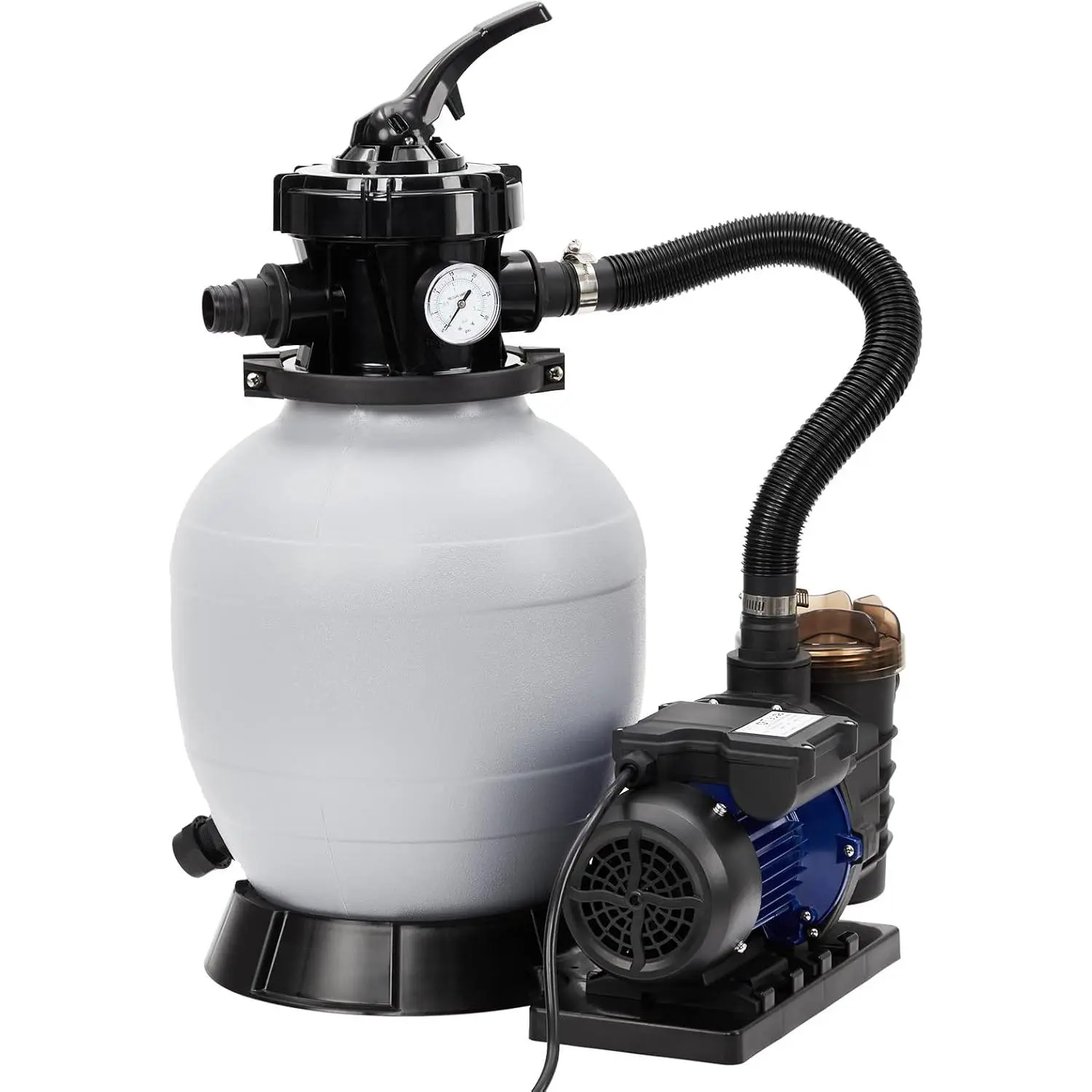 12" Sand Filter Pump for Above Ground Pool, Pool Pumps Above Ground, Blue