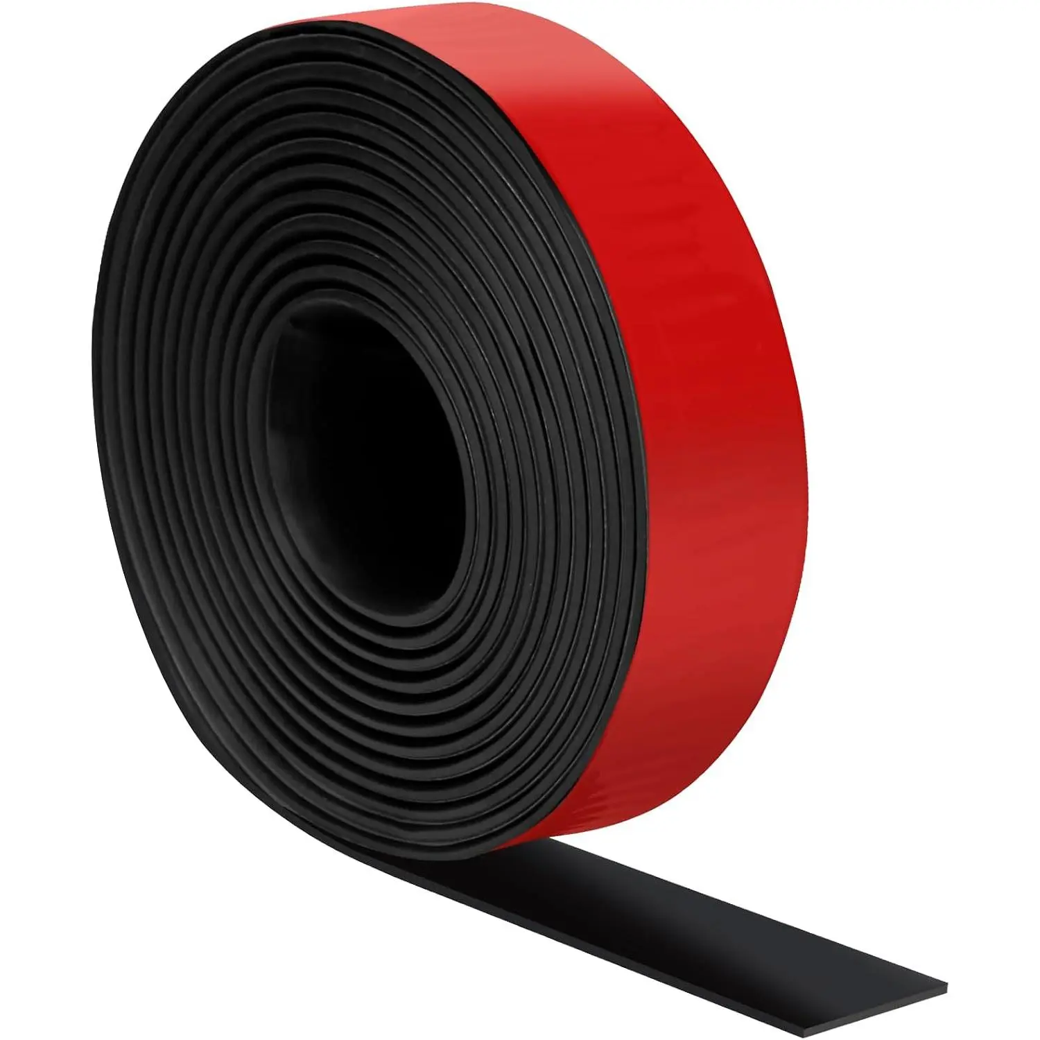 Self Adhesive Rubber Strips, Solid Neoprene Rubber Sheets Rolls Strips with Adhesive Backing, Self Stick Rubber Gasket Pads for DIY, Seals, 1" Wide x 1/16" Thick x 120" Long