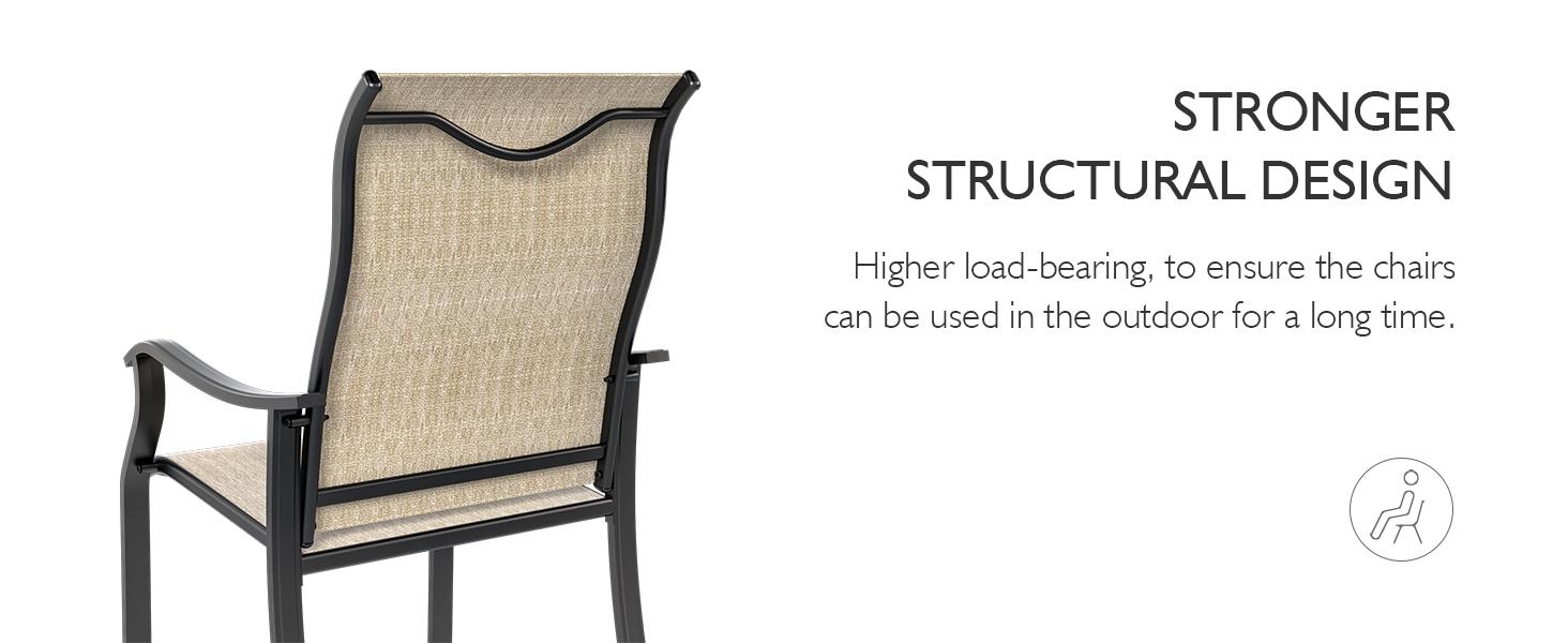 UDPATIO Patio Dining Chairs Set of 4 Outdoor Dining Chairs with High Back Patio Furniture Chairs with Armrest Metal Frame for Lawn Garden Backyard UDPATIO Patio Dining Chairs Set of 4 Outdoor Dining Chairs with High Back Patio Furniture Chairs with Armrest Metal Frame for Lawn Garden Backyard