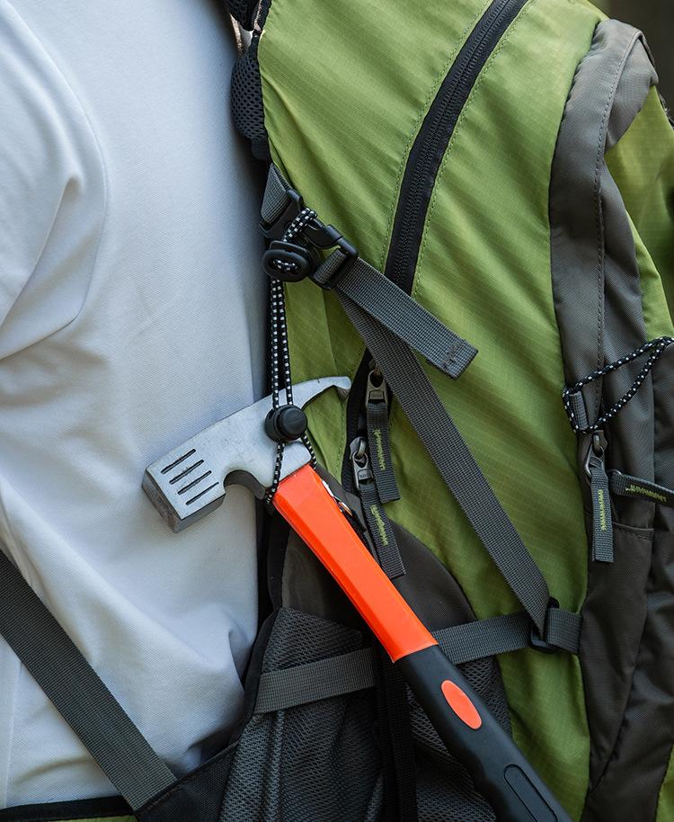 Outdoor mountaineering bag buckle Mountaineering pole rope buckle fixed buckle Elastic rope binding buckle Elastic rope Backpack external buckle