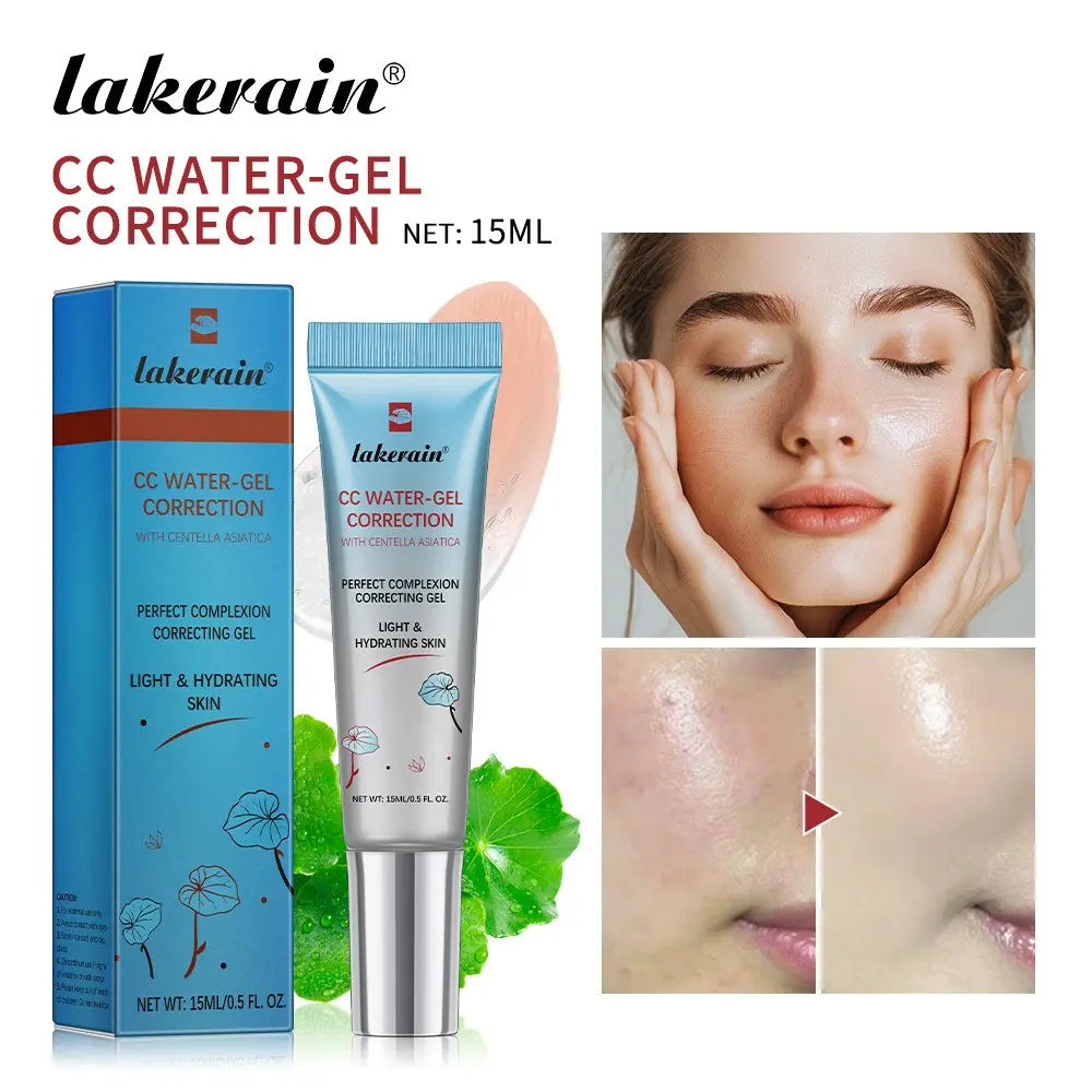 Centella Asiatica Repairing CC Cream 15ML, Dual-Function Base Primer, Conceals Imperfections, Brightens Skin, Minimizes Pores, Soothes & Nourishes
