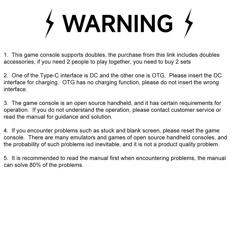 YLW K36 Open Source Linux System Handheld Game Console, Portable Retro Handheld Player with 16000+ Games, 20+ Emulators, Dual Wireless Connection 3.5HD IPS Screen Game Console Rechargeable Portable Console